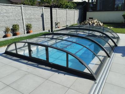 Prekrivanje AZURE FLAT KOMPAKT za bazen Compasspools Aqua Nova 53, notranja mera prekrivanja: 3,25 m x 6,0 m