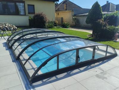 Prekrivanje AZURE FLAT KOMPAKT za bazen Compasspools Aqua Nova 53, notranja mera prekrivanja: 3,25 m x 6,0 m