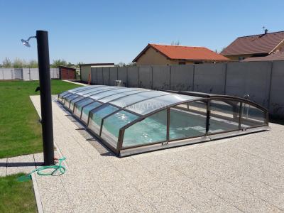 Prekrivanje IMPERIA NEO za bazen Compasspools Fun 80, notranja mera prekrivanja: 3,75 m x 8,0 m