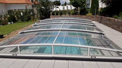 Prekrivanje IMPERIA NEO za bazen Compasspools Fun 80, notranja mera prekrivanja: 3,75 m x 8,0 m