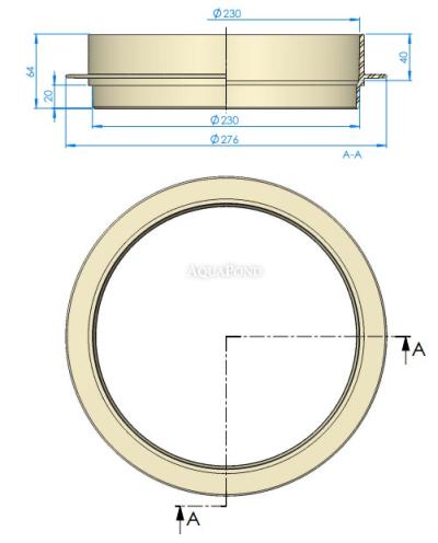 Nadgradnja iz ABS plastike za skimmer 15 l