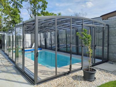 Prekrivna konstrukcija VISION za bazen Compasspools Classic 62, notranje mere prekrivala: 4 m x 7,16 m