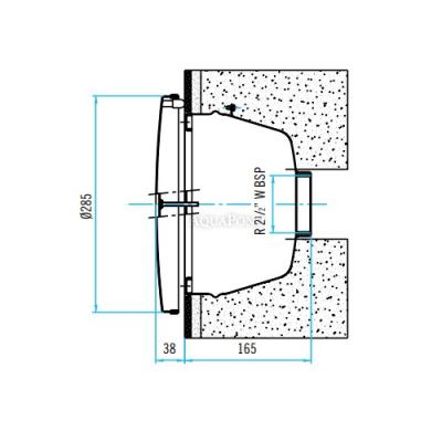 Astralpool nerjavno sesanje za vodne atrakcije - Aisi 316 (beton)