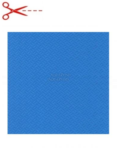 Protizdrsna bazenska folija ELBE STG Adriatic Blue, širina 1,65 m, dolžina 1 m, debelina 2 mm - (modra-604) po metru - cena je za m2
