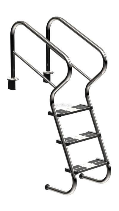 Eichenwald Ideal Bazenska lestev s 3 stopnicami in varnostno stopnjo Modell 53
