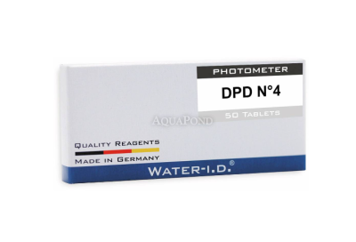Water-I.D. DPD št. 4 Nadomestne tablete za digitalni tester Pool Lab 2.0 - za določanje vrednosti kisika v bazenski vodi, pakiranje 10 kosov