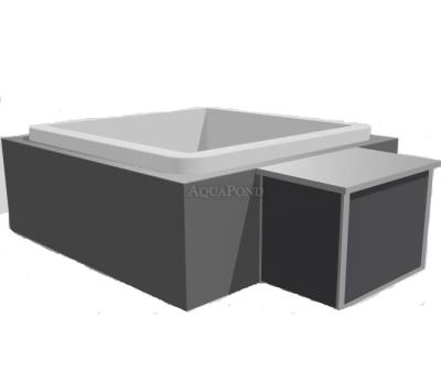 Aseko Pool Technology Box Alu - Whirlpool, v antracitni barvi - brez tehnologije, prazen