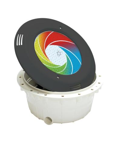 Podvodni svetlobni reflektor VA LED RGB barvni, PF, 12 V; 23 W, temno siva barva, za betonske bazene