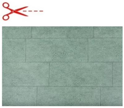 ALKORPLAN TILE - Jade; širina 1,65 m, debelina 2 mm, po metru - bazenska folija, cena je za m2