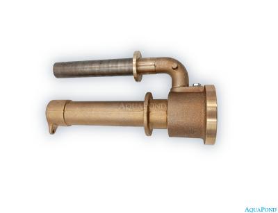 Hugo Lahme prehod skozi steno 1½“ int. za hidromasažno šobo, bronz, globina 240 mm, priključek 1“ int. in ½“ int., za folijske in keramične bazene