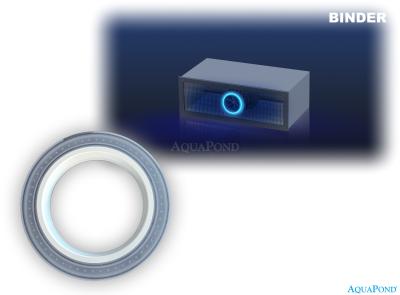 Binder pomožni izhodni element z LED osvetlitvijo v obliki kroga za BGA275