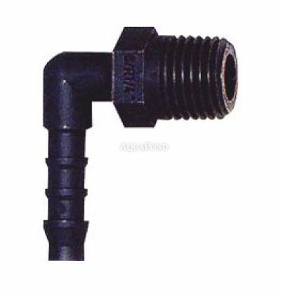PVC fiting - cevni nastavek kot 90° 12 x 3/8“, poliamid, d=12 mm x 3/8“, zunanji navoj